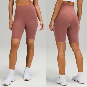 Lululemon Wunder Train High Rise Activewear Athletic Short 8" / Spiced Chai Sz 2